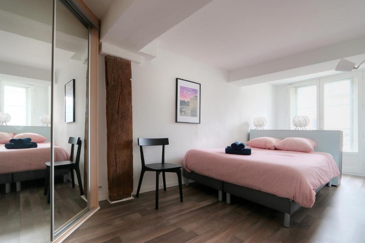 렌 Le Trianon, Confort Et Calme En Hypercentre 아파트 외부 사진